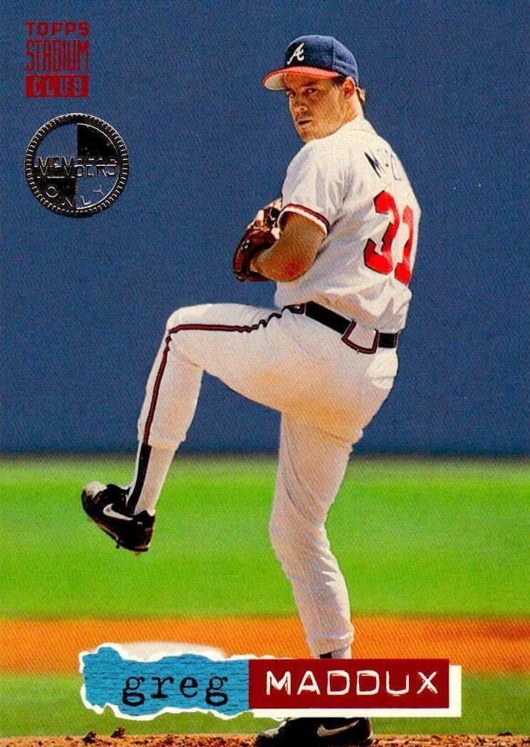 1994 Topps Stadium Club Baseball Members Only Greg Maddux #544 PSA 9