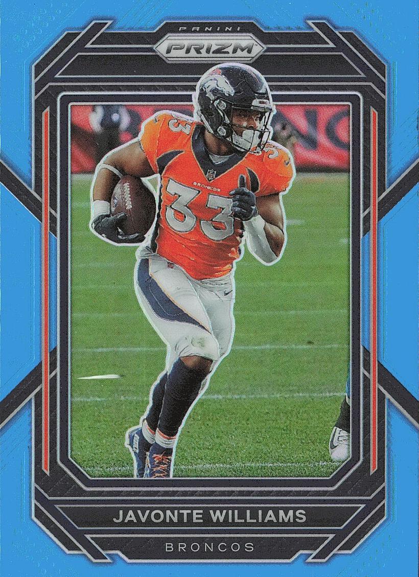 2022 Panini Prizm Football Light Blue Javonte Williams #87