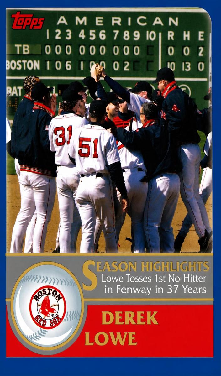 2003 Topps Baseball Derek Lowe #336