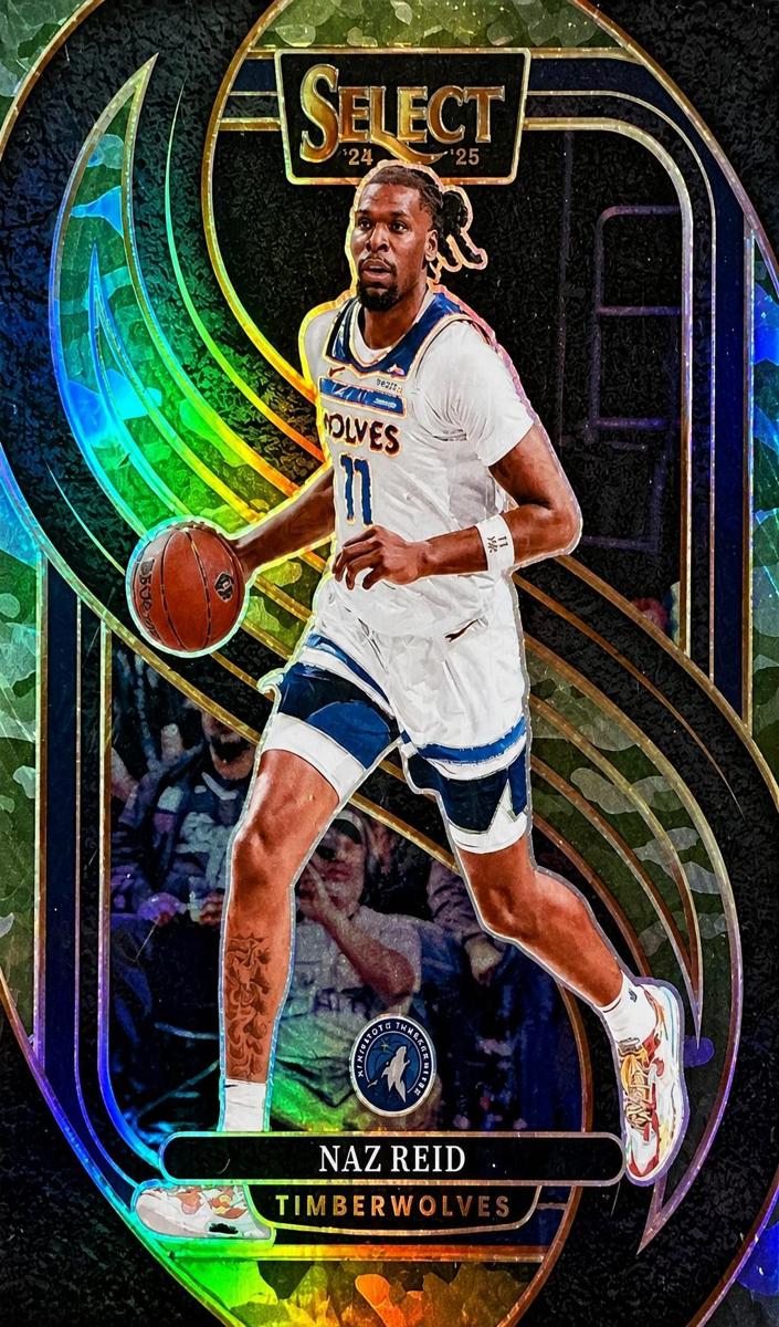 2024 Panini Select Basketball Green Camo Naz Reid #132