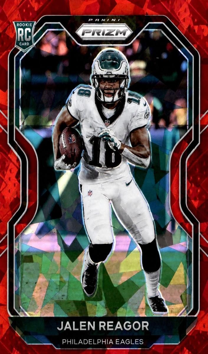 2020 Panini Prizm Football Red Ice Prizm Jalen Reagor #342 PSA 9
