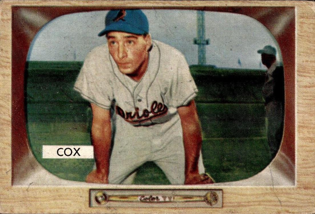 1955 Bowman Baseball Billy Cox #56