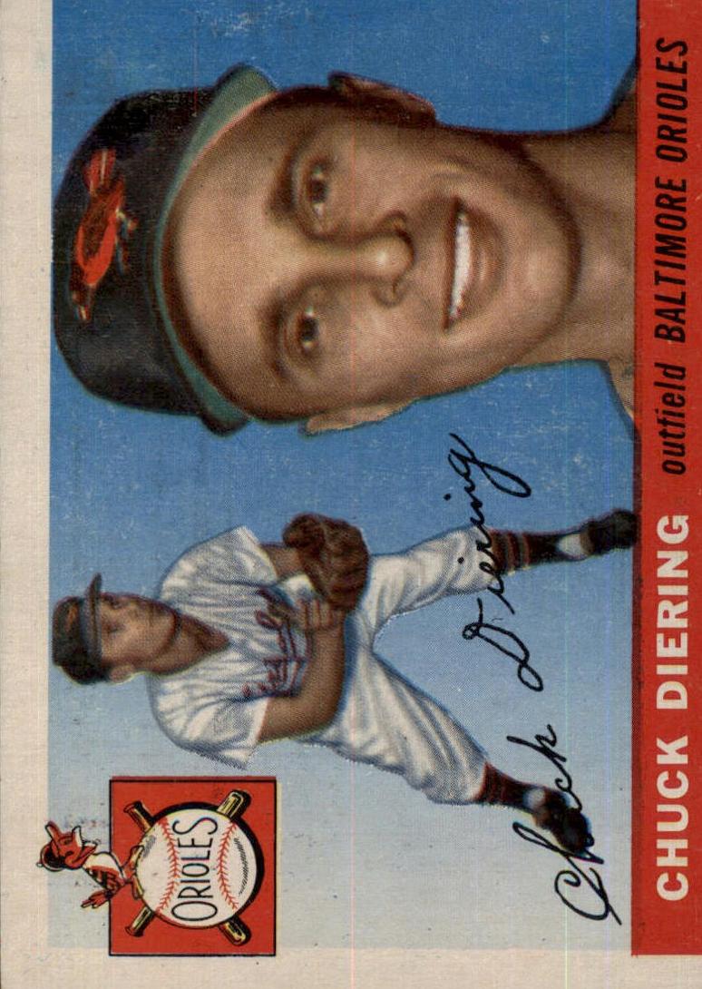 1955 Topps Baseball Chuck Diering #105