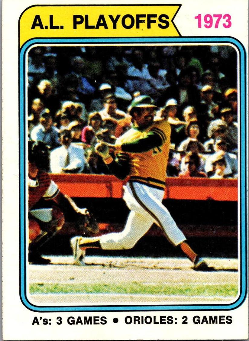 1974 Topps Baseball A.L. Playoffs #470