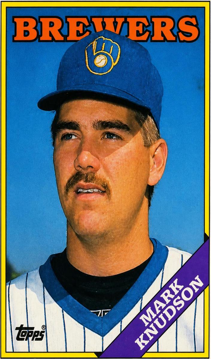 1988 Topps Baseball Mark Knudson #61 PSA 9