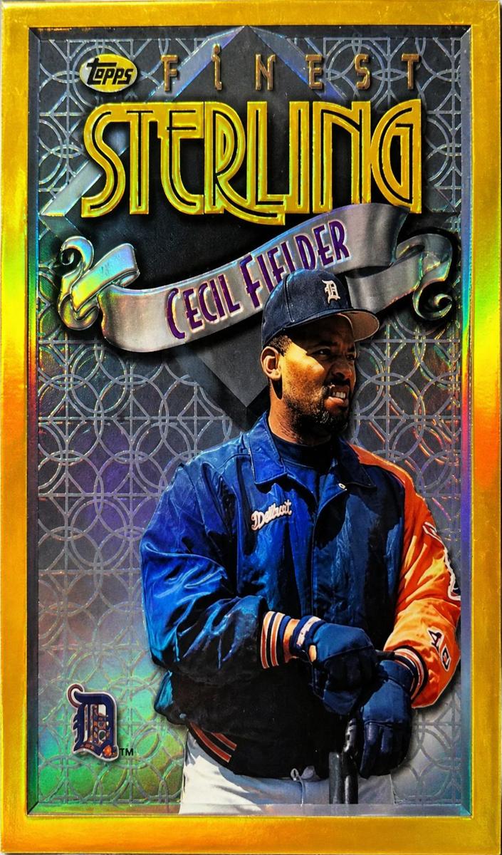 1996 Topps Finest Baseball Refractor Cecil Fielder #290