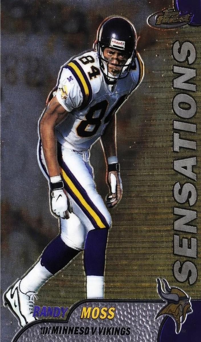 1999 Topps Finest Football Randy Moss #143 PSA 9