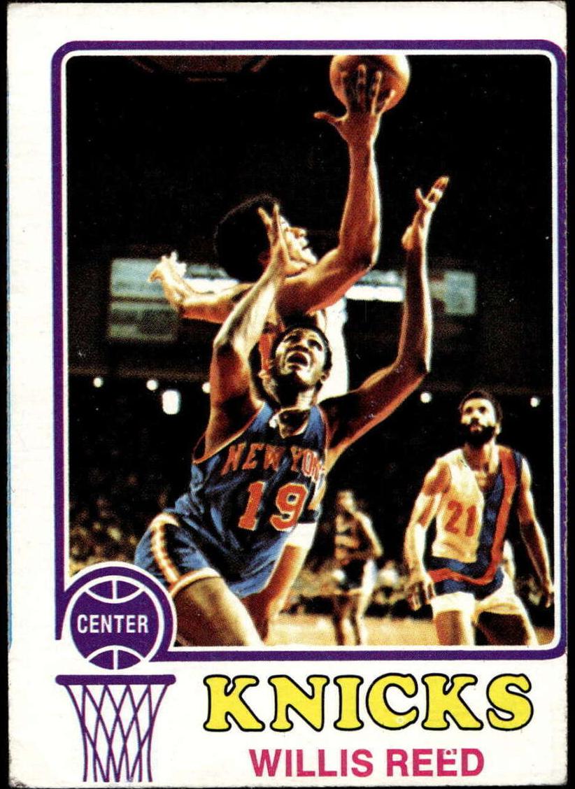 1973 Topps Basketball Willis Reed #105 PSA 8