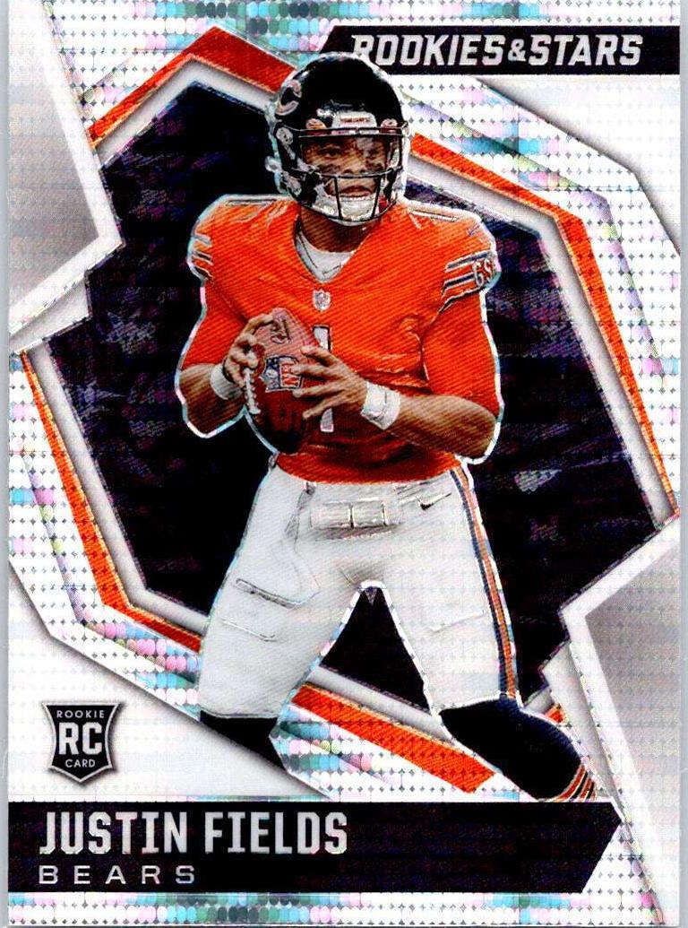 2021 Panini Rookies and Stars Football Pulsar Justin Fields #104 PSA 9