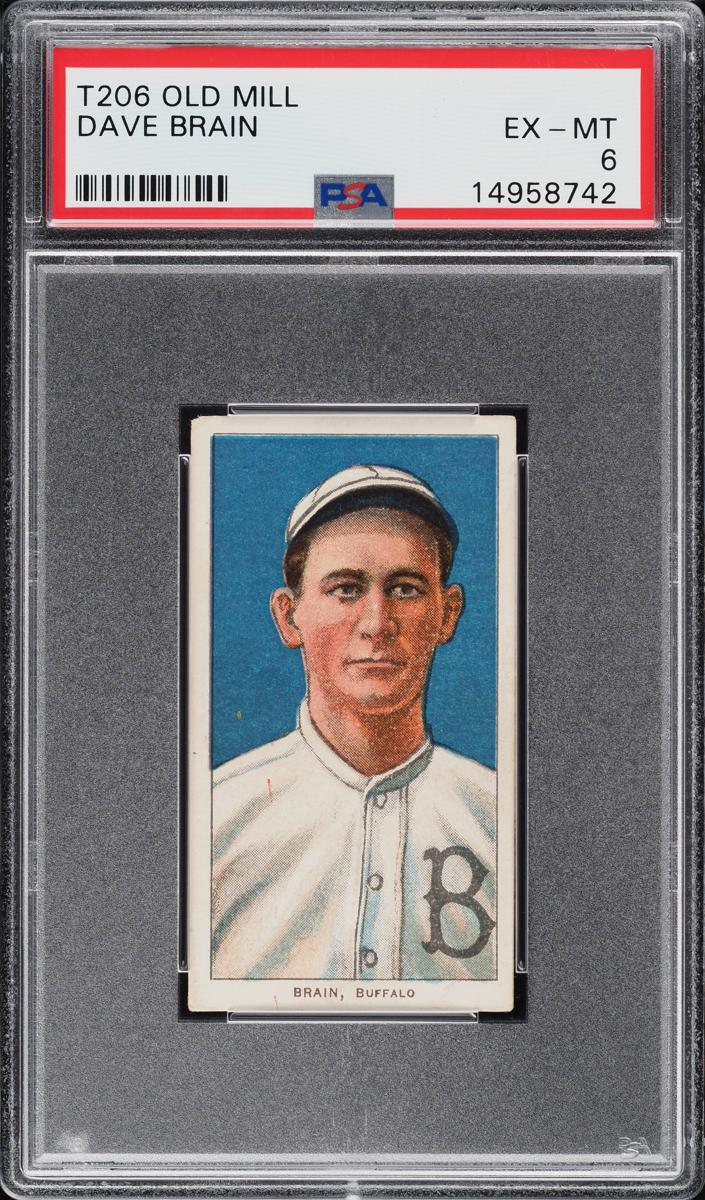 1909-11 T206 Baseball Dave Brain #NNO