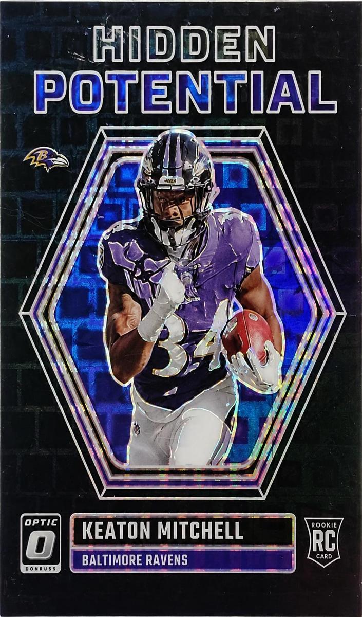2023 Donruss Optic Football Black Pandora Keaton Mitchell #HP-KM