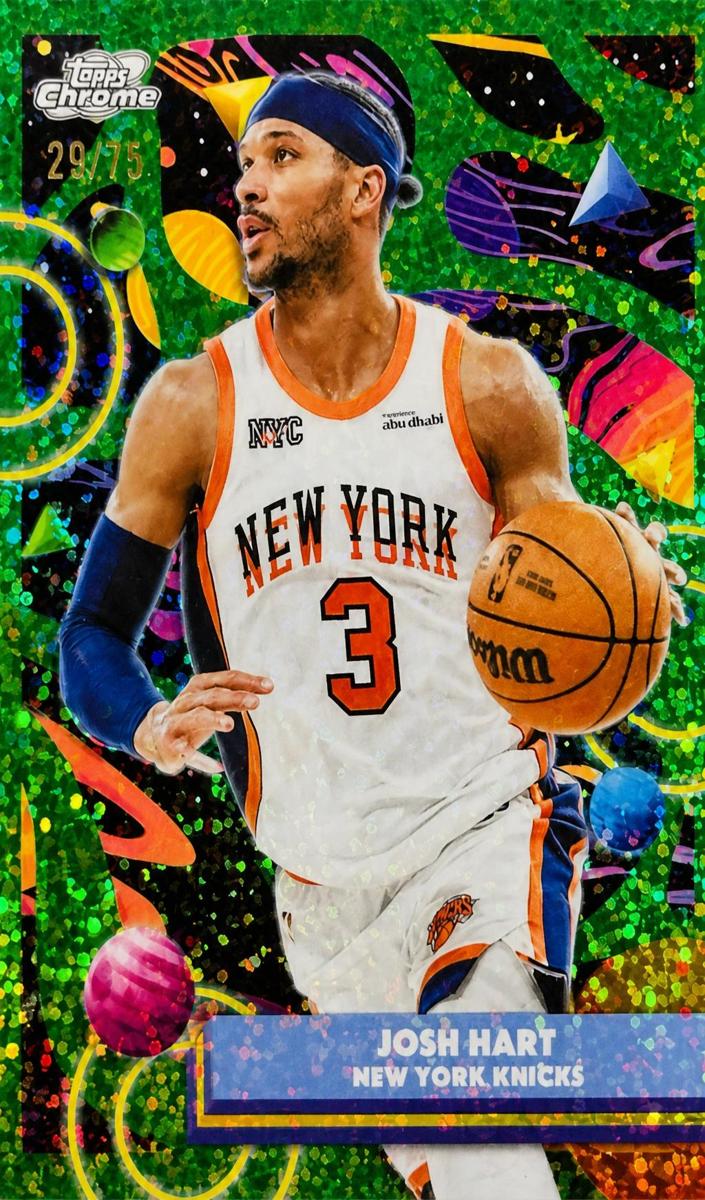 2025 Topps Cosmic Chrome Basketball Green Space Dust Refractor Josh Hart #79