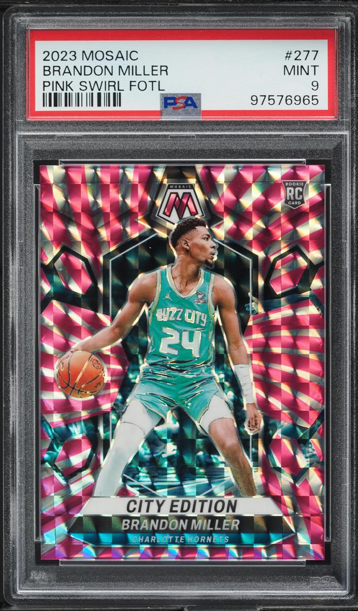 2023 Panini Mosaic Basketball Pink Swirl FOTL Brandon Miller #277