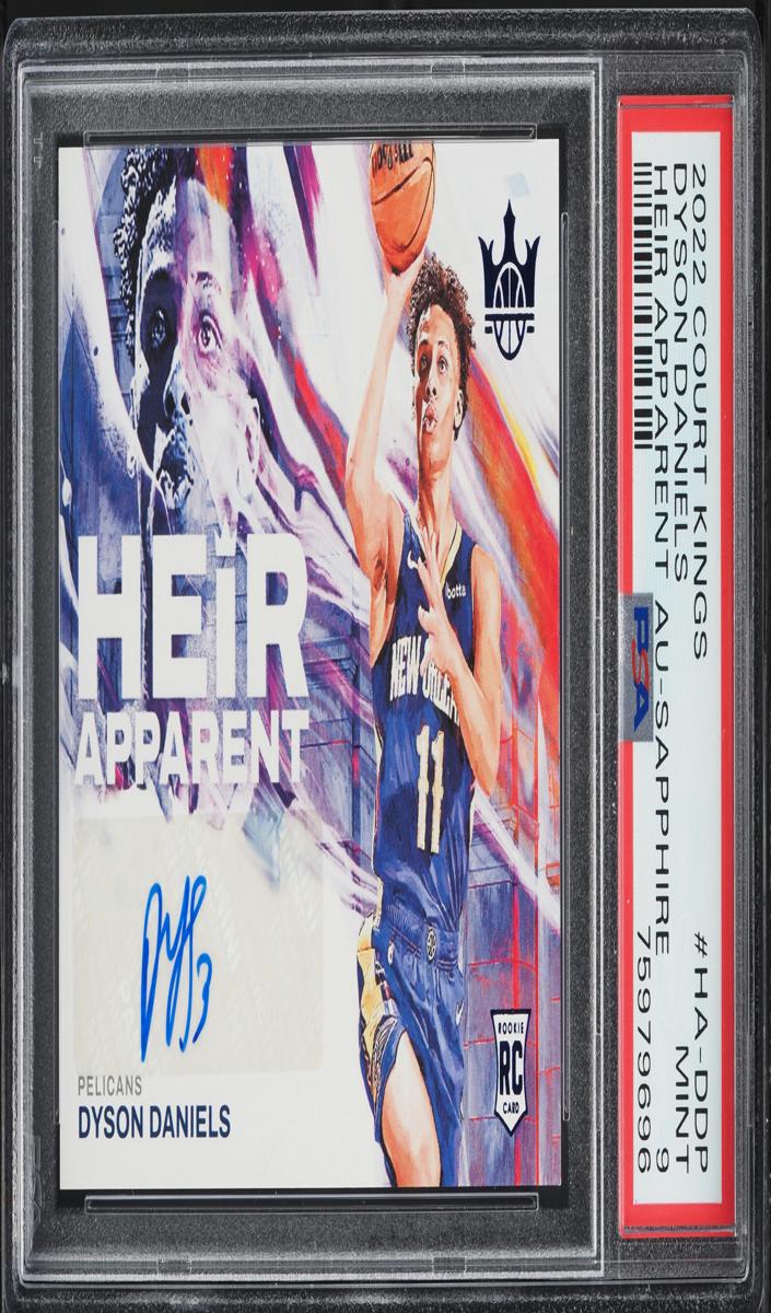 2022 Panini Court Kings Basketball Sapphire Dyson Daniels #HA-DDP PSA 8.5
