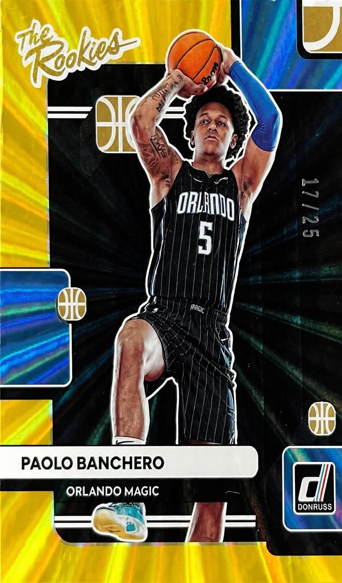 2022 Panini Donruss Basketball Holo Yellow Laser Paolo Banchero #1