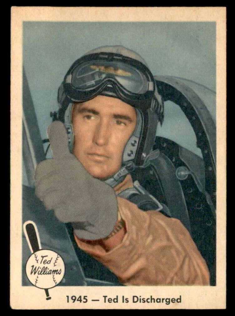 1959 Fleer Baseball 1945 Ted Discharged Ted Williams #25 PSA 7