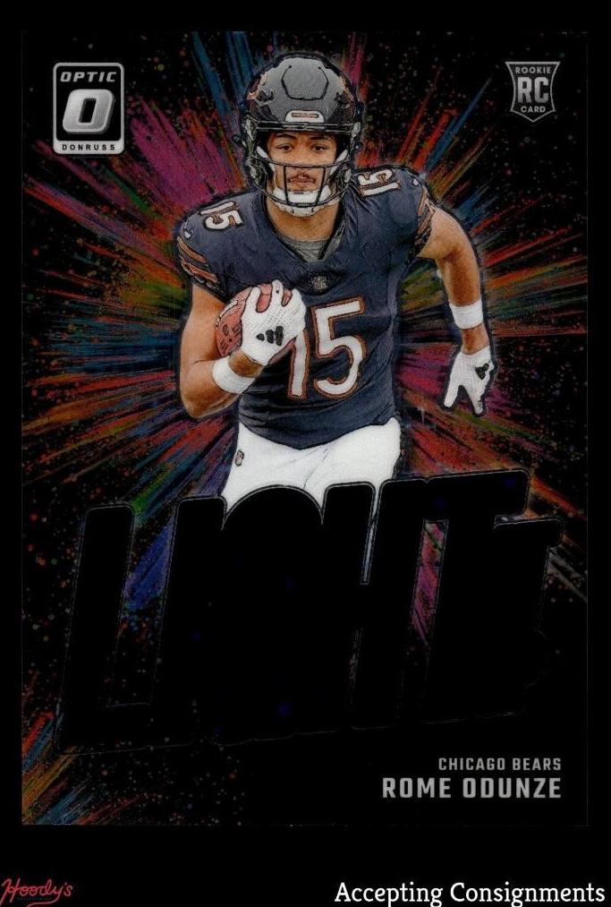 2024 Donruss Optic Football Purple Stars Rome Odunze #10