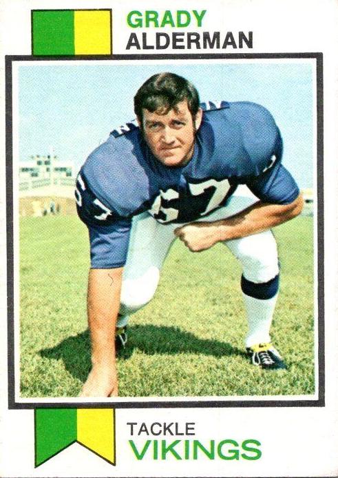 1973 Topps Football Grady Alderman #239