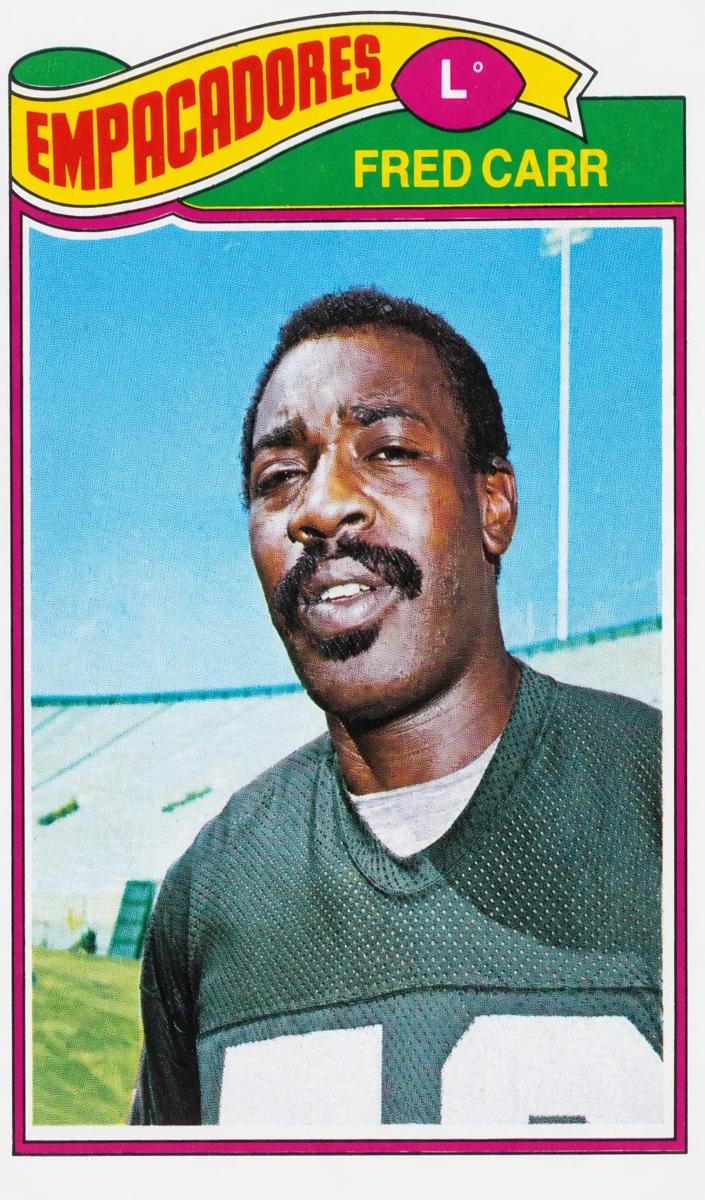 1977 Topps Mexican Football Fred Carr #133