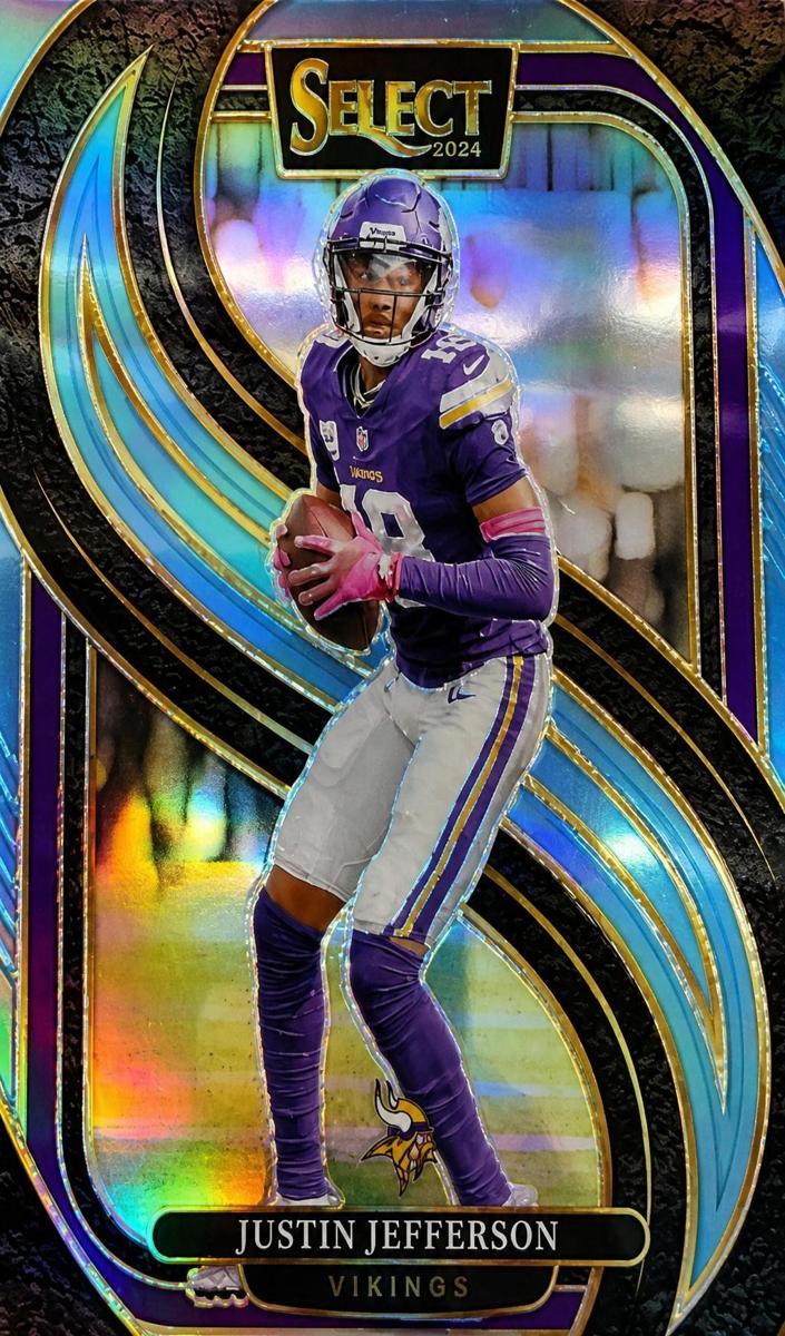 2024 Panini Select Football Light Blue Justin Jefferson #174 PSA 10