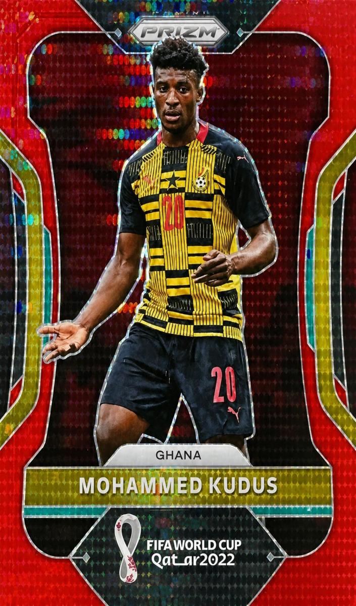 2022 Panini Prizm FIFA World Cup Qatar Soccer Breakaway Prizms Red Mohammed Kudus #234