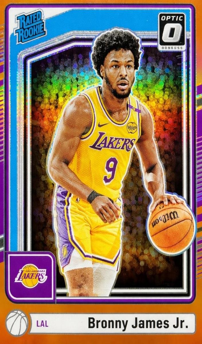 2024 Donruss Optic Basketball Orange Bronny James Jr. #282 PSA 10