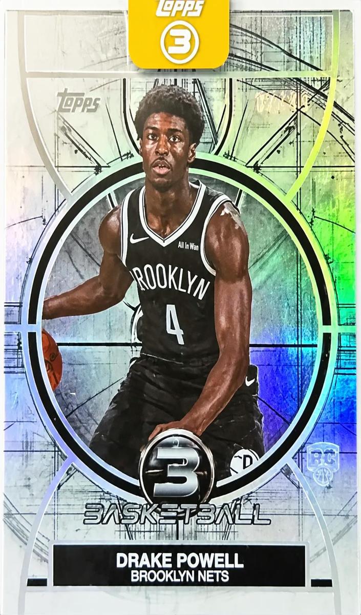 2025 Topps Three Basketball Drake Powell #82