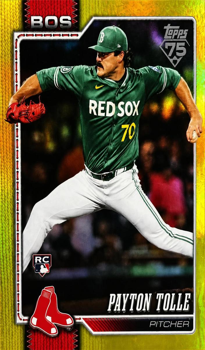 2026 Topps Baseball Yellow Rainbow Foil Payton Tolle #15
