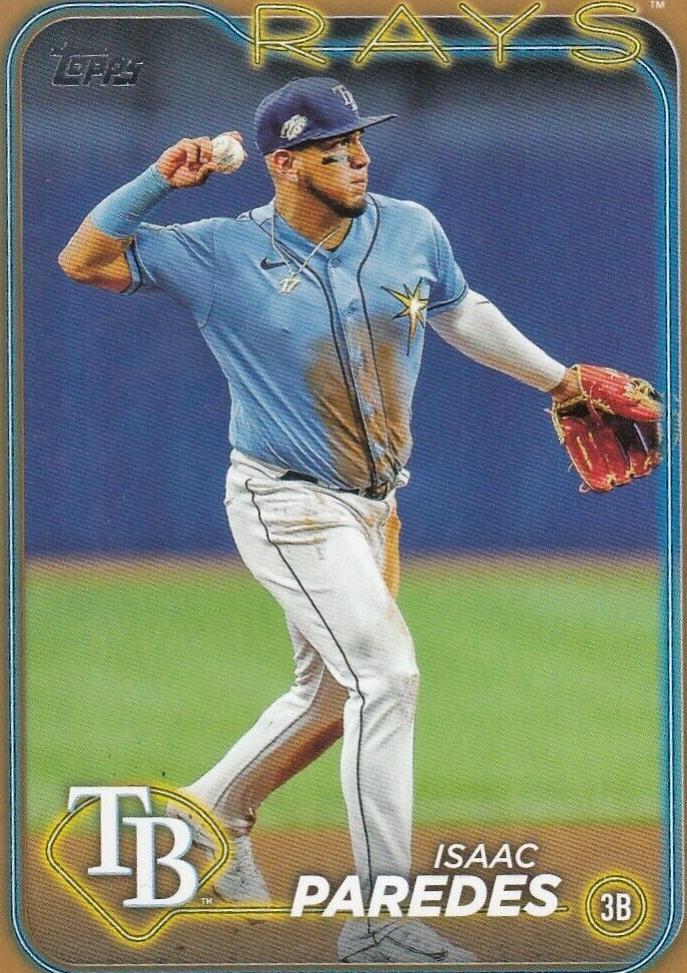 2024 Topps Baseball Gold Isaac Paredes #392 SGC 9