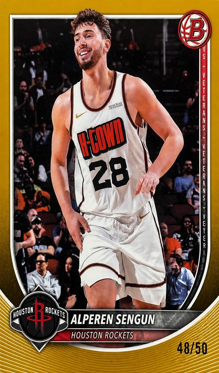 2025 Bowman Basketball Gold Border Alperen Sengun #133