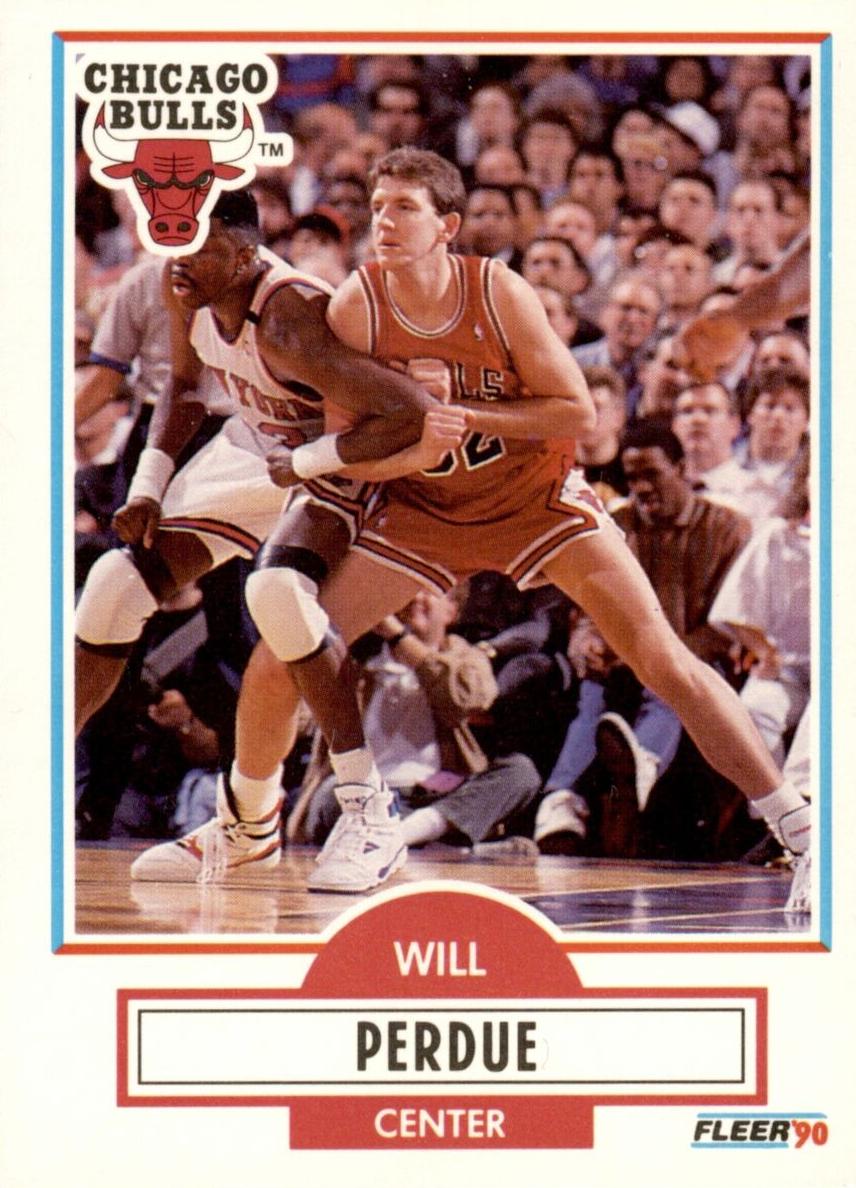 1990 Fleer Basketball Will Perdue #29