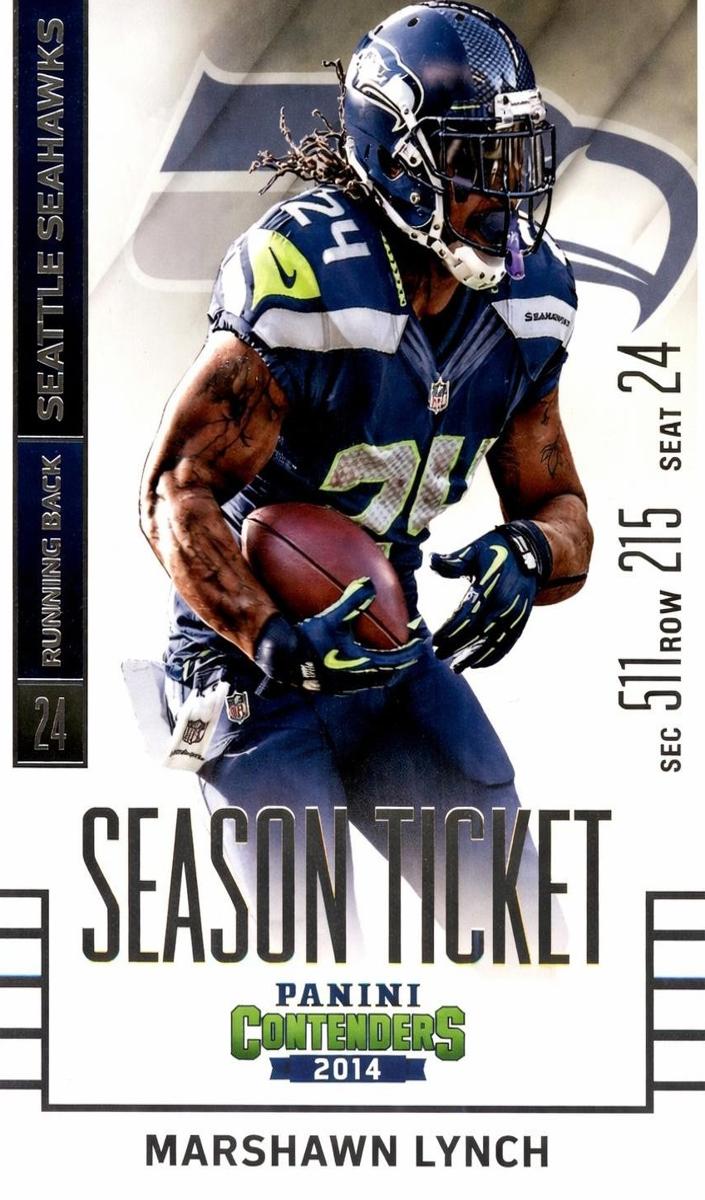 2014 Panini Contenders Football Marshawn Lynch #88 PSA 10