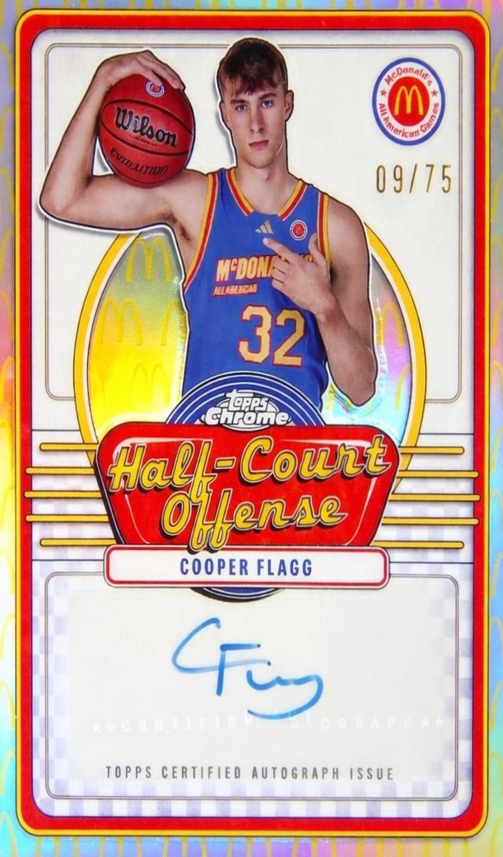 2024 Topps Chrome McDonald's All American Basketball McDonald's Logo Refractor Cooper Flagg #IML-COO