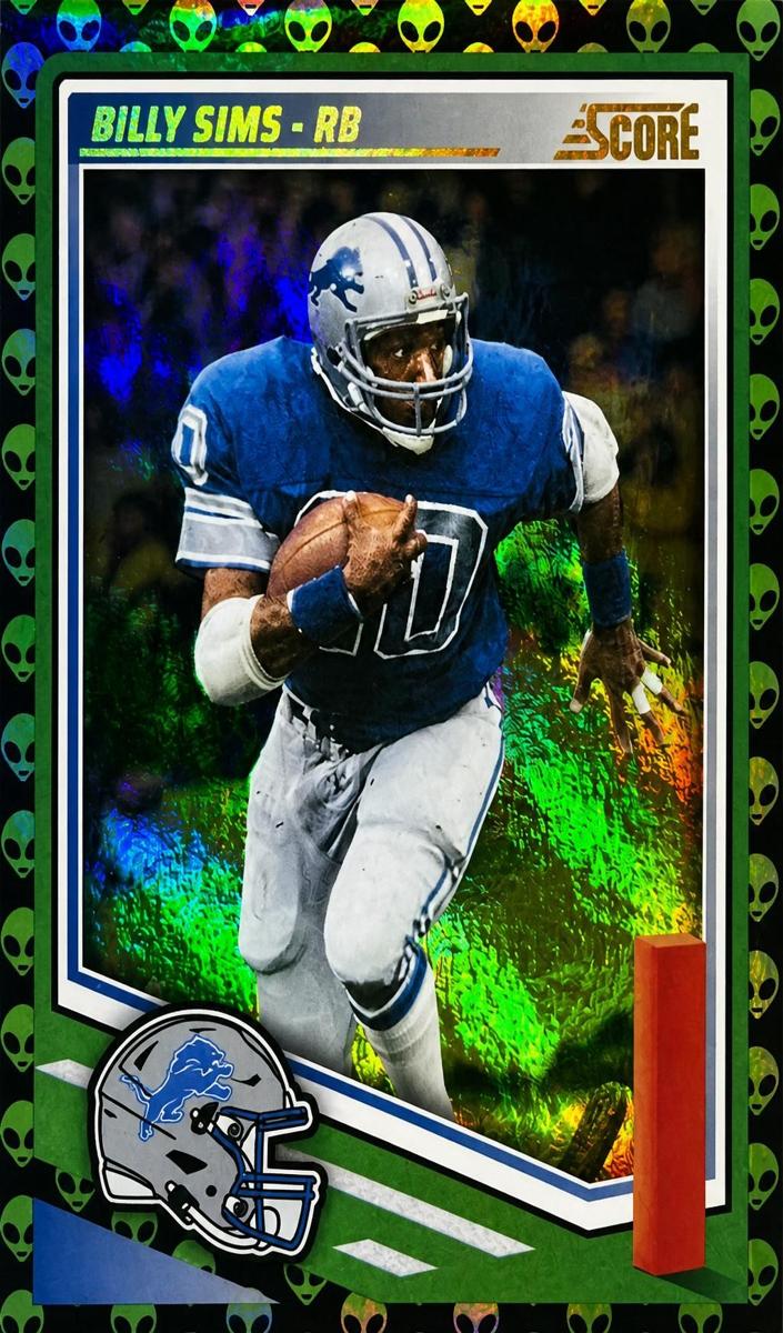 2025 Panini Score Football Extraterrestrial Billy Sims #233