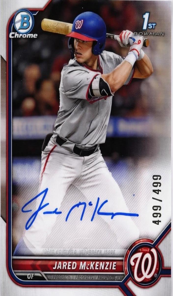 2022 Bowman Draft Baseball Refractor Jared McKenzie #CDA-JM