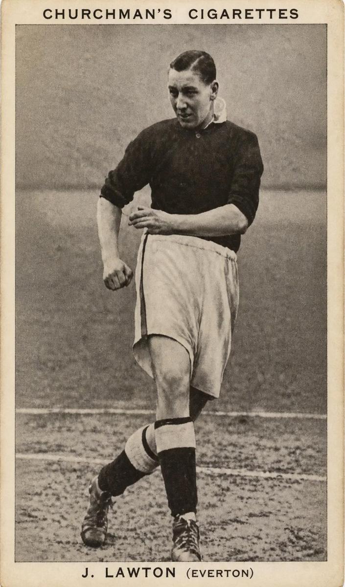 1938 W.A. & A.C. Churchman Association Footballers Soccer J. Lawton #23