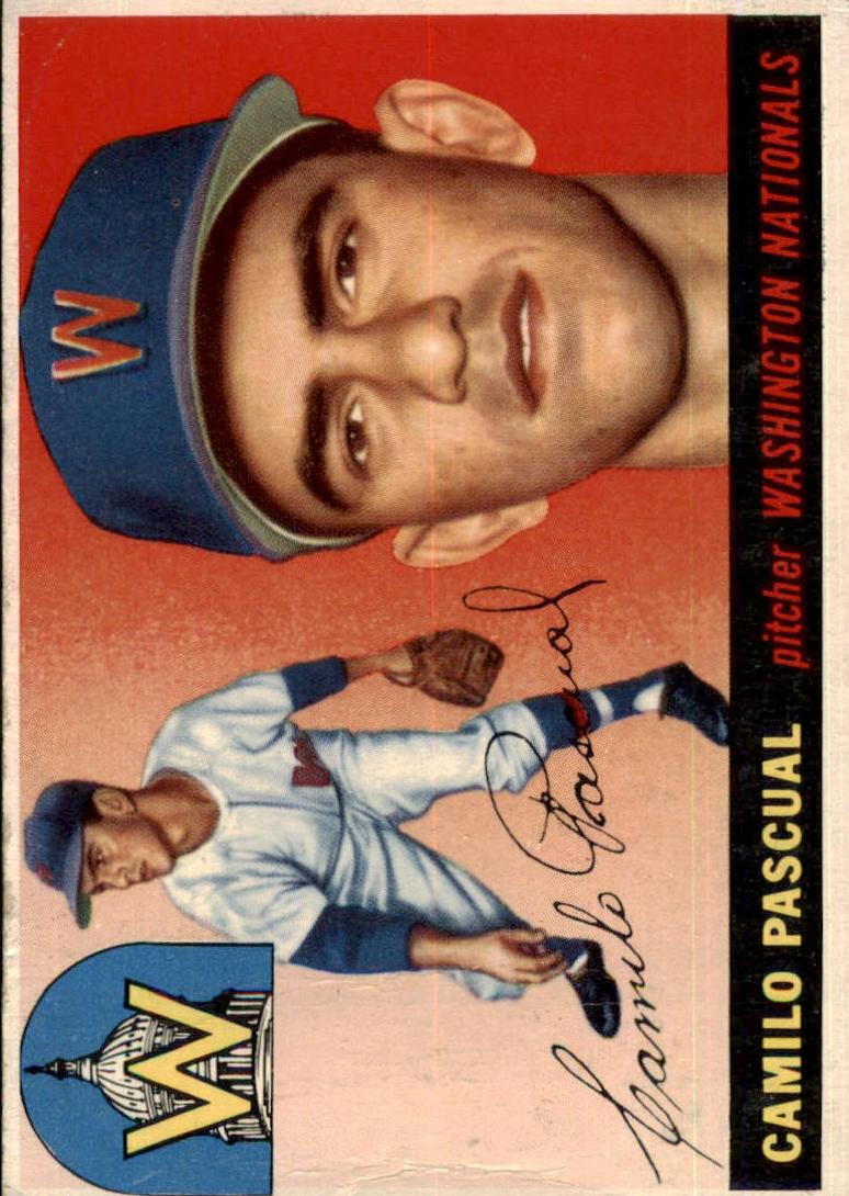 1955 Topps Baseball Camilo Pascual #84 PSA 7