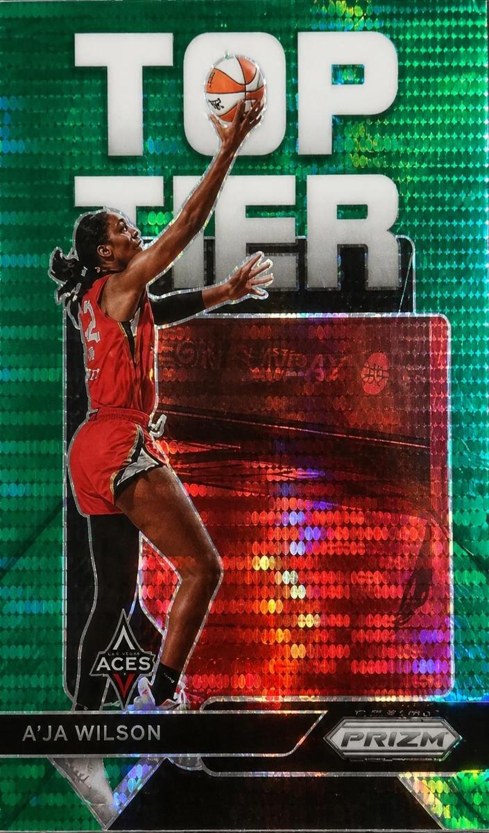 2023 Panini Prizm WNBA Basketball Green Pulsar A'ja Wilson #6