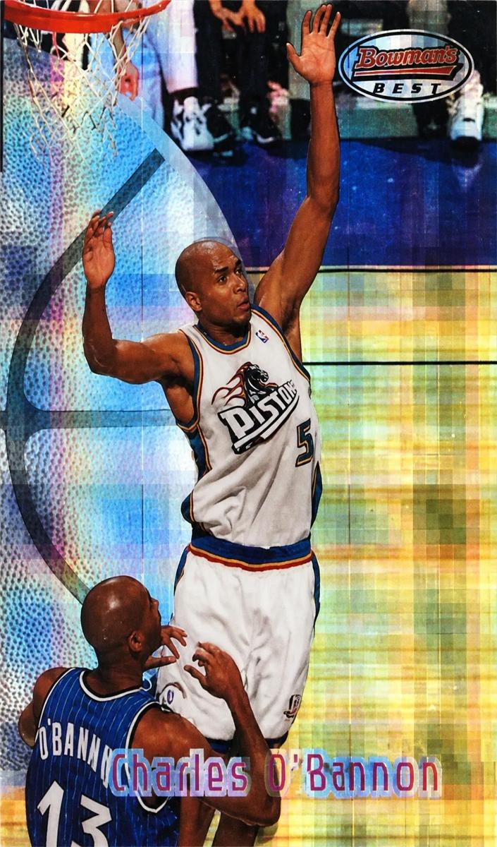 1997 Bowman's Best Basketball Atomic Refractor Charles O'Bannon #112
