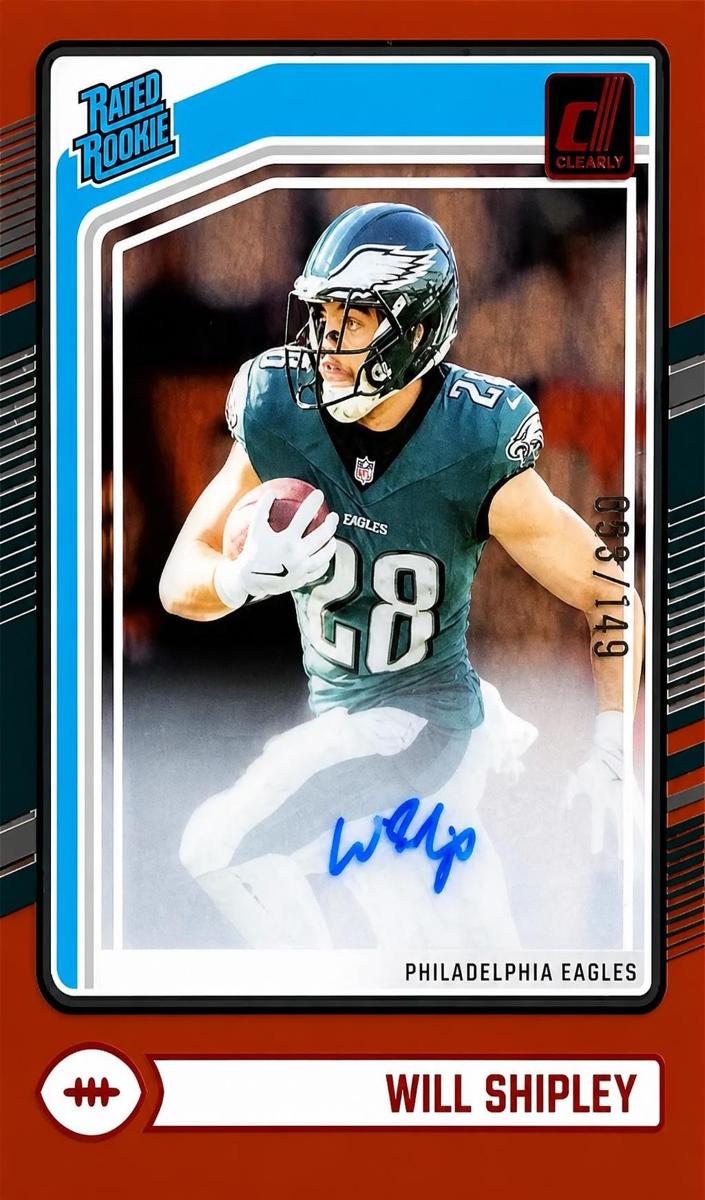 2024 Panini Clearly Donruss Football Red Will Shipley #87