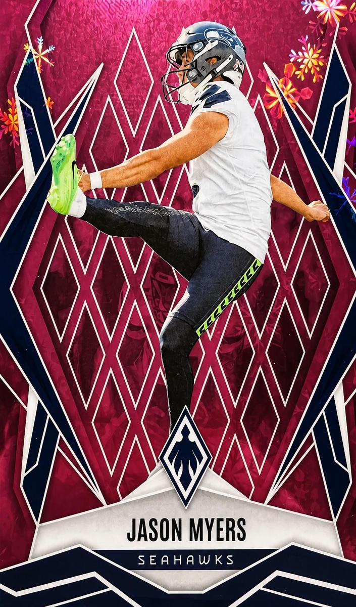 2025 Panini Phoenix Football Pink Winter Jason Myers #31