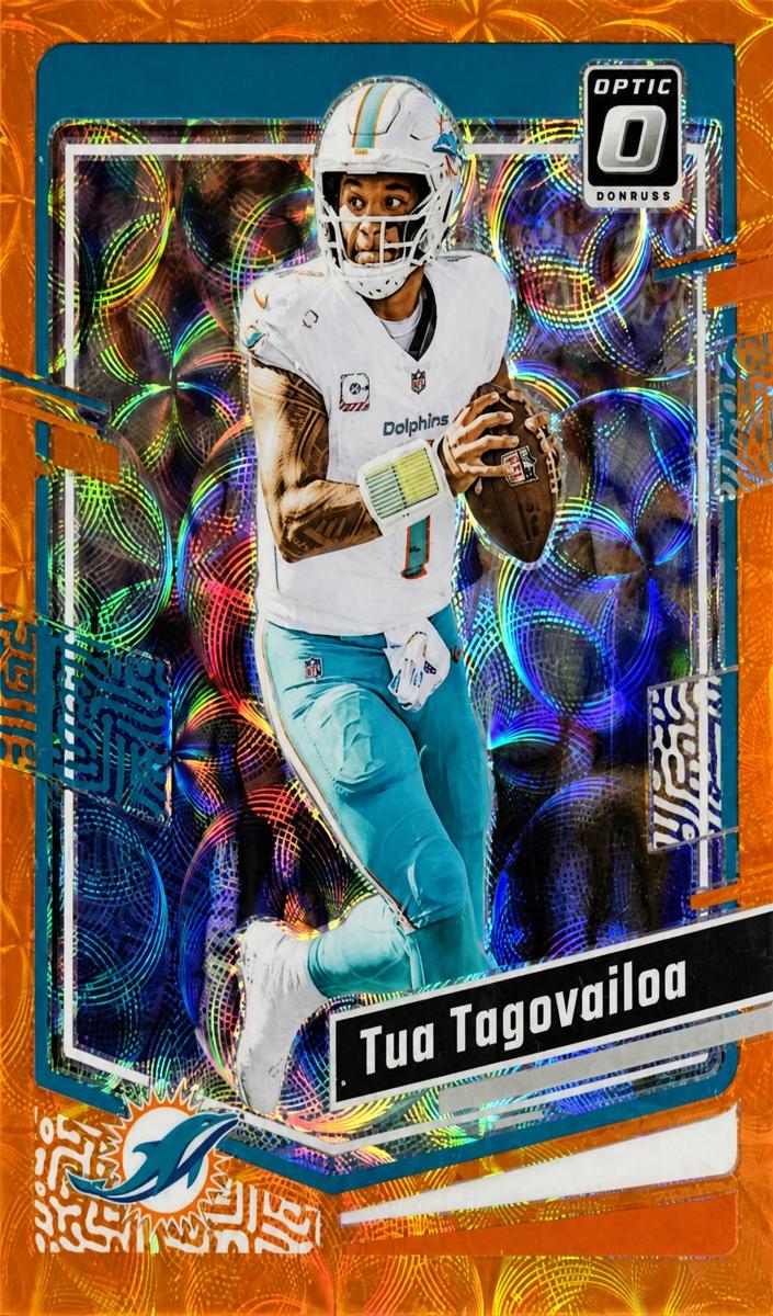 2023 Donruss Optic Football Orange Scope Tua Tagovailoa #118