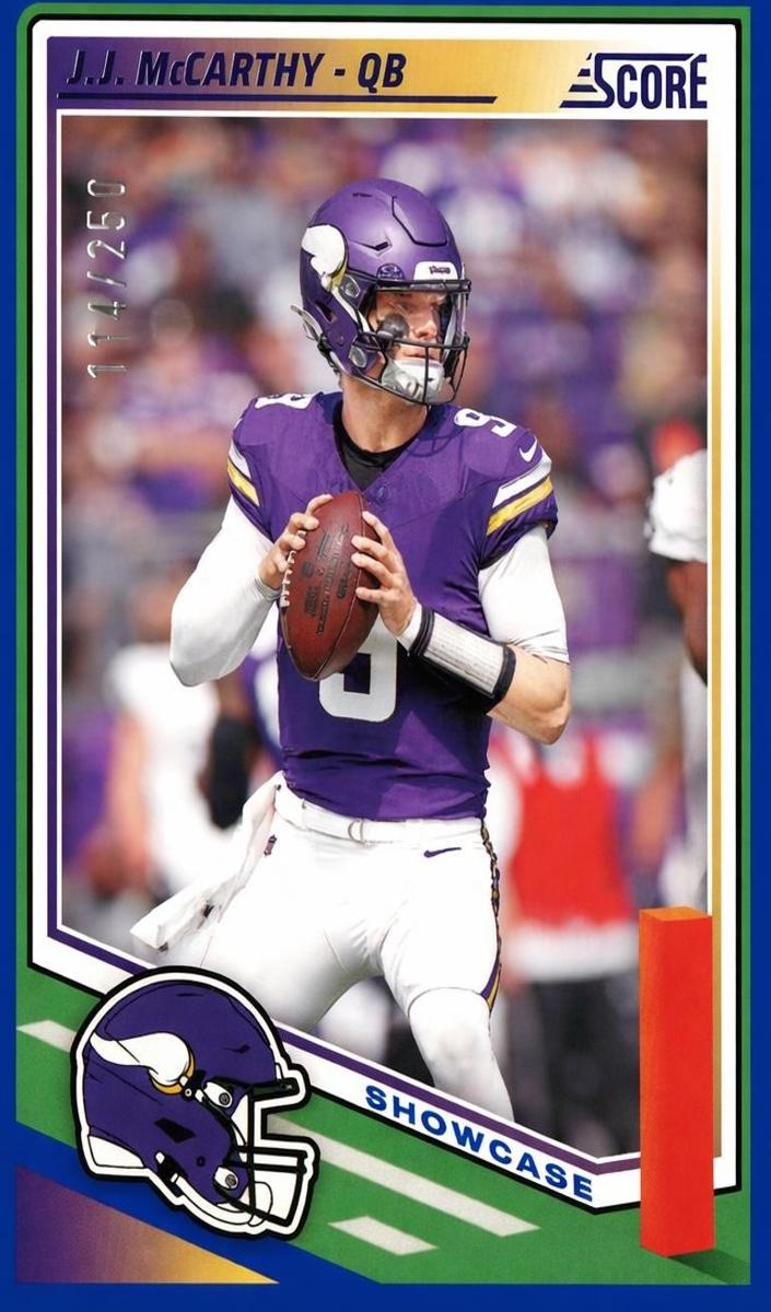 2025 Panini Score Football Showcase J.J. McCarthy #291
