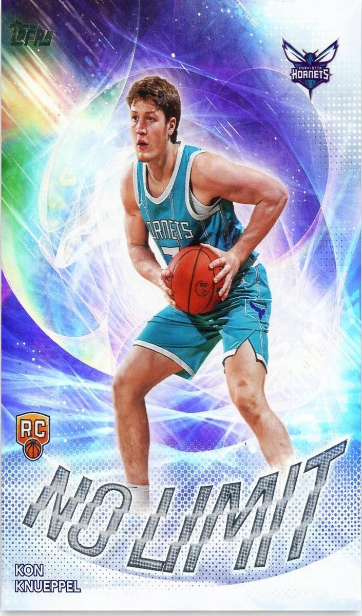 2025 Topps Basketball Rainbow Foilboard Kon Knueppel #NL-4 PSA 9