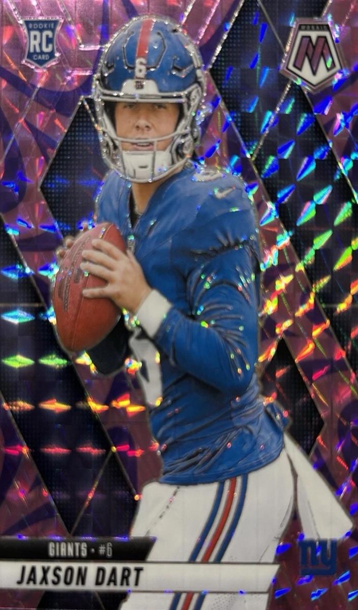 2025 Panini Mosaic Football Reactive Purple Jaxson Dart #362 PSA 10