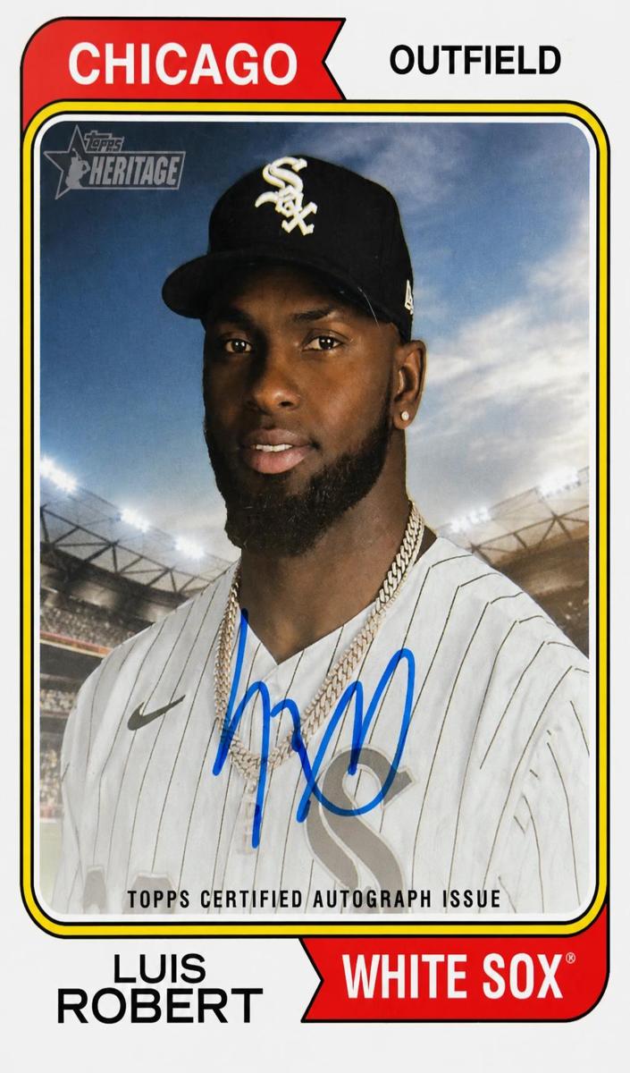 2023 Topps Heritage Baseball Luis Robert #ROA-LR