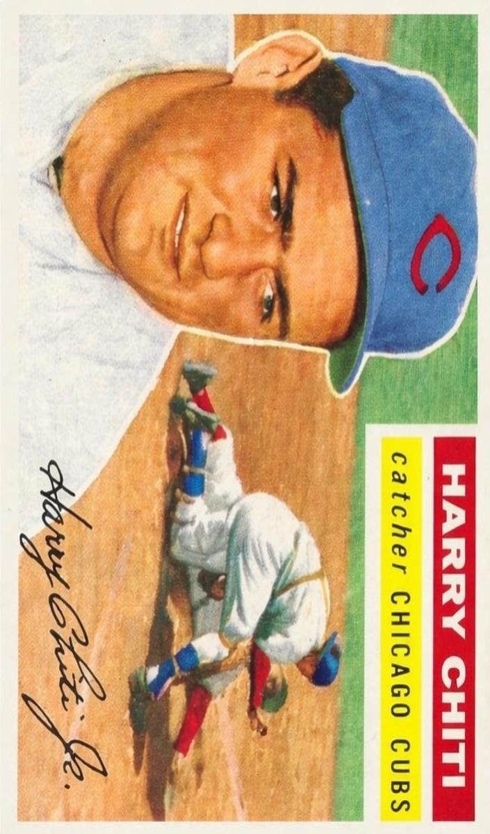 1956 Topps Baseball Gray Back Harry Chiti #179