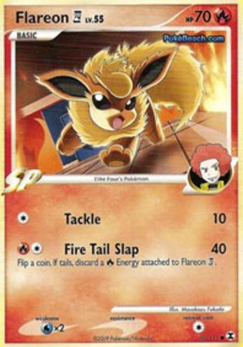 2009 Pokemon Platinum Rising Rivals Flareon #60 CGC 8