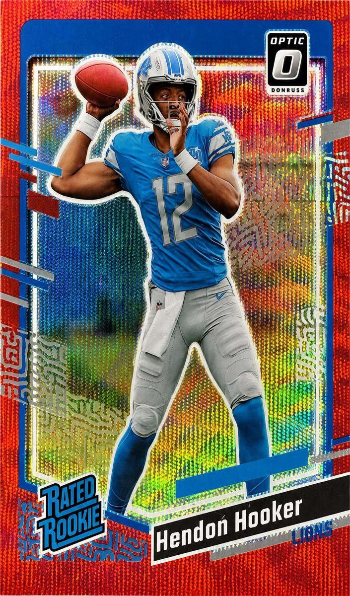 2023 Panini Donruss Football Red Wave Hendon Hooker #329 PSA 8.5