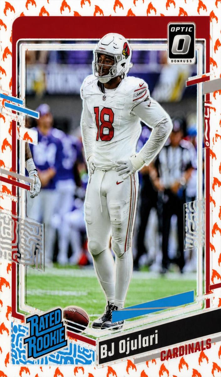 2023 Donruss Optic Football Fire BJ Ojulari #201